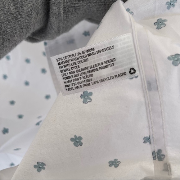 NEW Goodfellow Mens Short sleeve Button Down Floral Print White XXL NWT - Picture 5 of 9